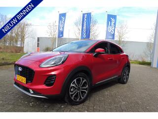 FORD PUMA nwe.model 125pk Hybrid Titanium Navi Camera Trekhaak Elek.klep Winter-Pack BIJNA NIEUWE NED. AUTO