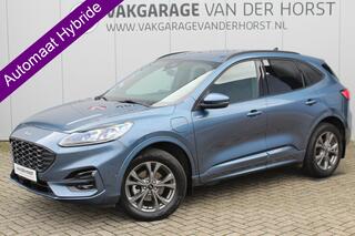 FORD KUGA 2.5-225 pk PHEV ST-Line X. Hybride rijden voor een re�el bedrag ! Slechts 31.500km ! Stoel-, stuur-, achterbank en voorraamverw., B&O soundsyst., Adaptieve Cruise Control, Climate Control dual, Camera v+a, Navigatie, Telefoonvoorb., Side- en lane assist e