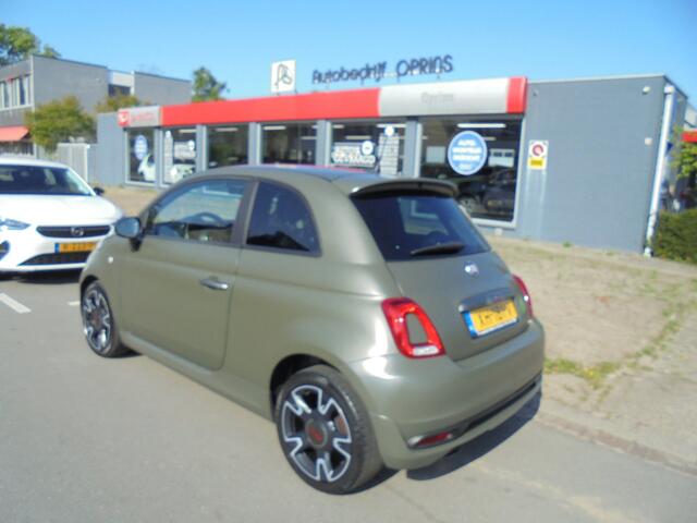 Fiat 500 0.9 TwinAir Turbo Sport Incl. Bovag Garantie, Verde Militaire Mat, Climate Control, Apple Carplay enz.
