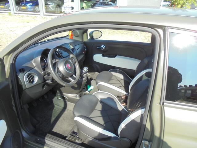 Fiat 500 0.9 TwinAir Turbo Sport Incl. Bovag Garantie, Verde Militaire Mat, Climate Control, Apple Carplay enz.