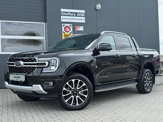 FORD RANGER 3.0 V6 241pk Platinum Double Cab | BPM VRIJ | 2-zits | Trekhaak 3500KG | 360 Cam | Leder geventileerd | Elekt. Rollo