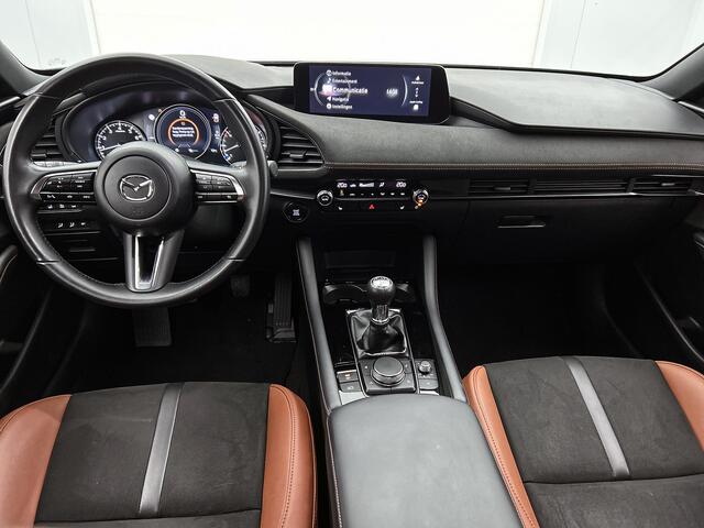 Mazda 3 2.5 e-SkyActiv-G M Hybrid 140 Nagisa | Leder | Stoelgeheugen | Dodehoekdetectie | Stoelverwarming | Camera | Apple Carplay/Android Auto |