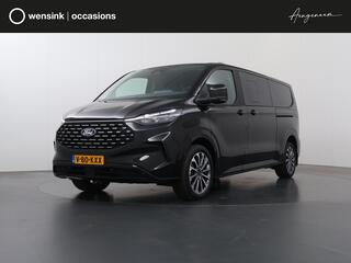 FORD TRANSIT CUSTOM TOURNEO | 320 2.0 TDCI | L2 H1 | 170 PK | TITANIUM X | 360 CAMERA | ADAPTIVE CRUISE | STOELVERWARMING | LEDER | STUURWIELVERWARMING | NAVIGATIE | CLIMATE CONTROL | BLIND-SPOT | 2500 KG AHW TREKHAAK | 19