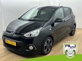 HYUNDAI I 10 Occasion 1.0i i-Motion Go! 2016 | Zwart | Tweedehands Hyundai i10 | Cruisecontrol | Airco | Bluetooth audio