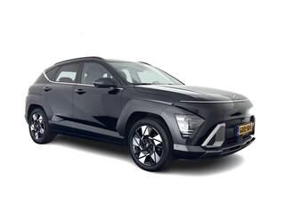 HYUNDAI Kona 1.6 GDI HEV Premium (INCL-BTW) Aut.*LEATHER | FULL-LED | NAVI-FULLMAP | DAB | ADAPTIVE-CRUISE | KEYLESS | TOPVIEW | BLINDSPOT | LANE-ASSIST | DIGI-COCKPIT | HEATED/COOLED-COMFORTSEATS | MEMORY-PACK | 18''ALU*