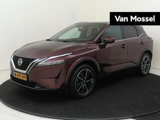 NISSAN QASHQAI 1.3 MHEV Xtronic Tekna Design Pack | Apple Carplay/Android | cruise control adaptief met Stop&Go en stuurhulp | 360 Camera | lederen/stof bekleding | lichtmetalen velgen 19