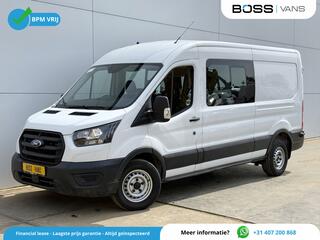 FORD TRANSIT DC 2.0 TDCI L3H2 130PK 6- persoons Dubbele cabine L3H2 Trekhaak Parkeersensoren voor