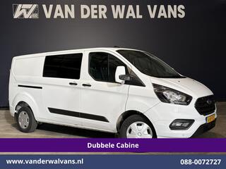 FORD TRANSIT CUSTOM 2.0 TDCI 131pk L2H1 Dubbele Cabine Euro6 Airco | 6-Zits | Cruisecontrol | Trekhaak Verwarmde voorruit, Parkeersensoren