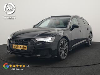 AUDI A6 Avant 50 TFSI e Quattro S Line PHEV 300pk Dealer O.H. | Panodak | Adaptive Cruise | Head Up | Camera | Bang & Olufsen | Lederen Comfortzetels Memory & Ventilatie | Sfeerverlichting | Blis | Stoelen & Stuur Verwarmd | Apple Carplay | DAB | Plug In Hybrid |