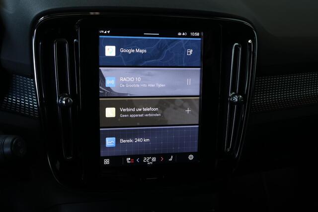 Volvo XC40 Recharge Plus | Dealeronderhouden | Google Infotainment | 4-Seizoenenbanden | Parkeercamera | Parkeersensoren voor + achter | Comfortstoelen | 95
