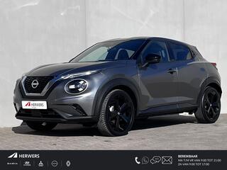 NISSAN JUKE 1.0 DIG-T Tekna / Fabrieksgarantie tot 03-2028  <100.000 km / Automaat / Leder / Camera 360� / Cold Pack / Stuur-, stoel- & voorruitverwarming / Navigatie / Apple Carplay Android / 19