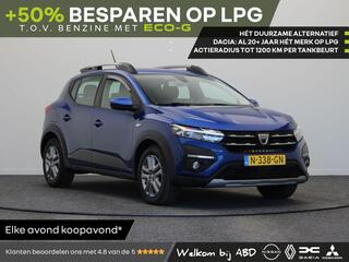 DACIA SANDERO Stepway TCe 100pk Bi-Fuel Comfort | Dealer onderhouden | Eerste eigenaar | Keyless | Dodehoek detectie | Achteruitrijcamera | Parkeersensoren voor en achter |