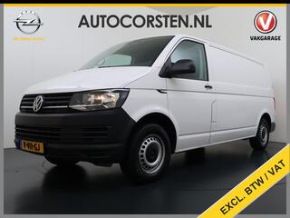 VOLKSWAGEN TRANSPORTER 2.0TDI L2H1 150pk 3-Persoons Trekhaak Airco Cruise-Control Pdc EURO 6 Comfort Betonplex Vloer Inbouwkasten Wandbetimmering 2.500 kg Trekvermogen