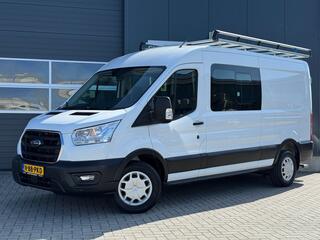 FORD TRANSIT 350 2.0 TDCI 170pk L3H2 DC 6-pers Trend | Trekhaak | Imperial | Navi | Camera | CarPlay | Cruise | Airco | EURO6