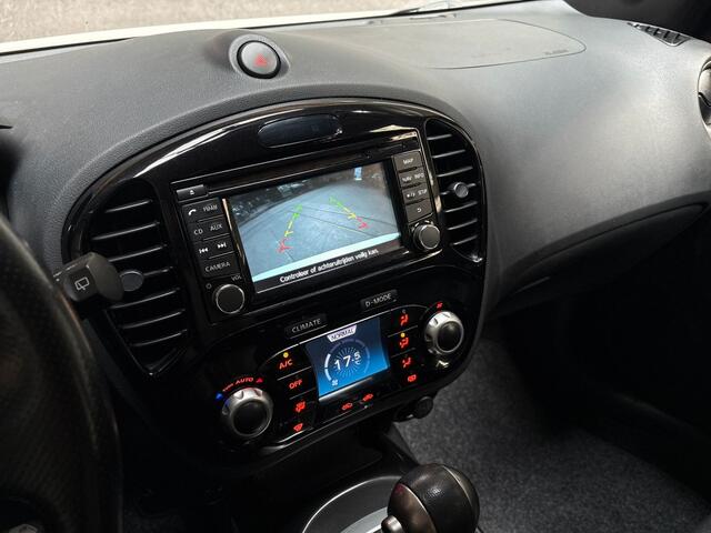 Nissan Juke 1.6 Sport Black&White Automaat NAVIGATIE, CLIMATE, CAMERA, SPORTSTOELEN, GETINT GLAS, CRUISE, STAAT