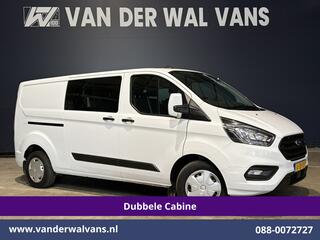 FORD TRANSIT CUSTOM 2.0 TDCI 130pk Automaat L2H1 Dubbele Cabine Inrichting Euro6 Airco | 6-Zits | Camera | Navigatie | LED Apple Carplay, Android Auto, Adaptieve Cruisecontrol, Trekhaak, Stoelverwarming, Verwarmde voorruit, Parkeersensoren, Achterklep