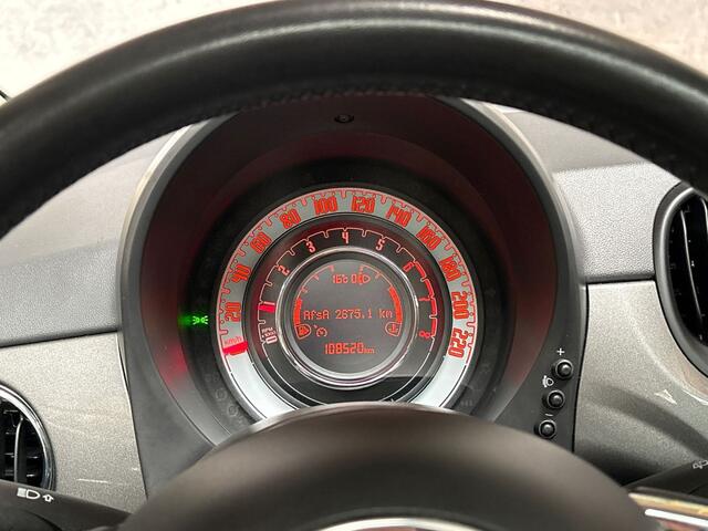 Fiat 500 1.2 Lounge PANORAMADAK, GROOT SCHERM, GETINT GLAS, SPORTSTOELEN, LM VELGEN, PARKEERSENSOREN, STAAT
