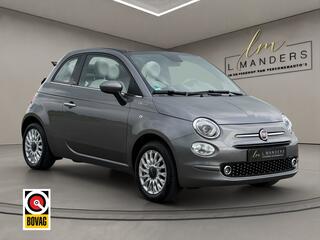 FIAT 500C 1.0 Hybrid Dolcevita 2022 GRIJS | Cabriolet | Leder | Airco