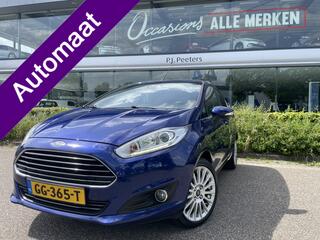 FORD FIESTA 1.0 EcoBoost Titanium Automaat Climate control - Parkeersensoren achter - Licht metalen velgen 16 inch - Elektrische ramen - Stoelverwarming - Radio - Centrale vergrendeling - Stuur leder - Led verlichting Eerste eigenaar - Nieuwe distributieriem