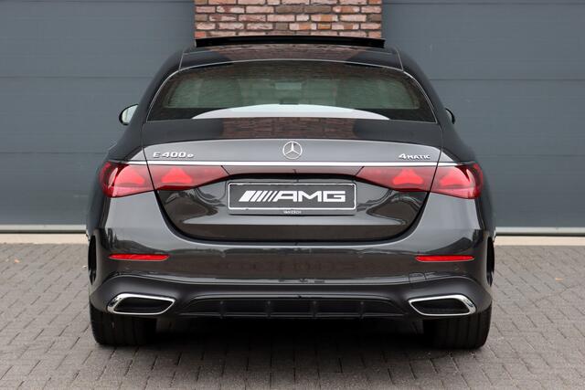 Mercedes-Benz E-Klasse 400 e 4MATIC AMG Line | Hyperscreen | Luchtvering | Achterasbesturing | Distronic+ | HUD | Massage | Burmester | Nappa Leder | Trekhaak | Vla