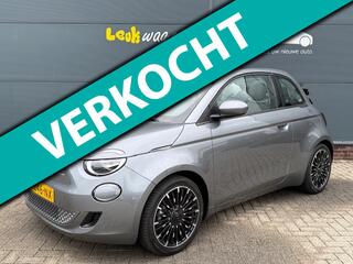 FIAT 500C E Icon 42 kWh Cabrio *stoelverw *17 inch *NL auto
