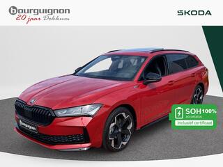 SKODA SUPERB Combi 1.5 TSI PHEV Sportline Business | PHEV | 19Inch | Pano Dak | Trekhaak | 100% SOH | 5jaar Garantie-100.000km | DCC | Leder | Matrix Led |