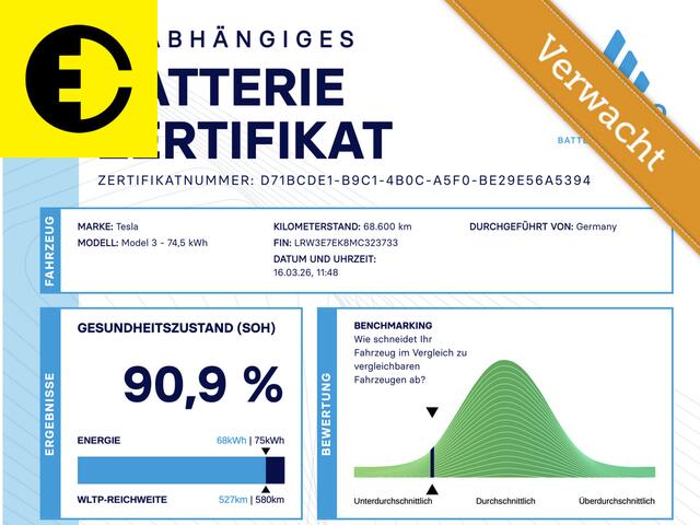 Tesla Model 3 Long Range AWD 75 kWh | 90,9% SOH | LMV | Incl.BTW