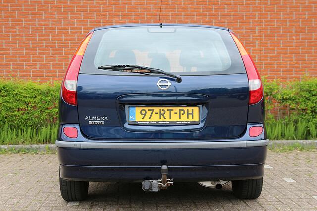 Nissan Almera TINO 1.8 116pk Acenta RIJKLAAR | Ond.beurt + APK | NL-auto | 5 deuren | Climate control | Camera | Elek. ramen | Radio | Trekhaak |