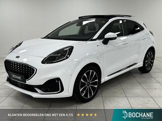 FORD PUMA 1.0 EcoBoost Hybrid ST-Line Vignale ELEKTRISCH PANORAMADAK | AFNEEMBARE TREKHAAK | LEDEREN BEKLEDING | COMPLETE AUTO!