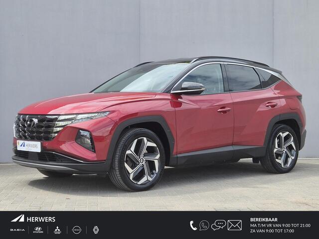 Hyundai Tucson 1.6 T-GDI PHEV Premium 4WD / Fabrieksgarantie tot 10-2027 / Dealer onderhouden / Trekgewicht 1350 kg / Elektrische achterklep / Rondomzicht cam