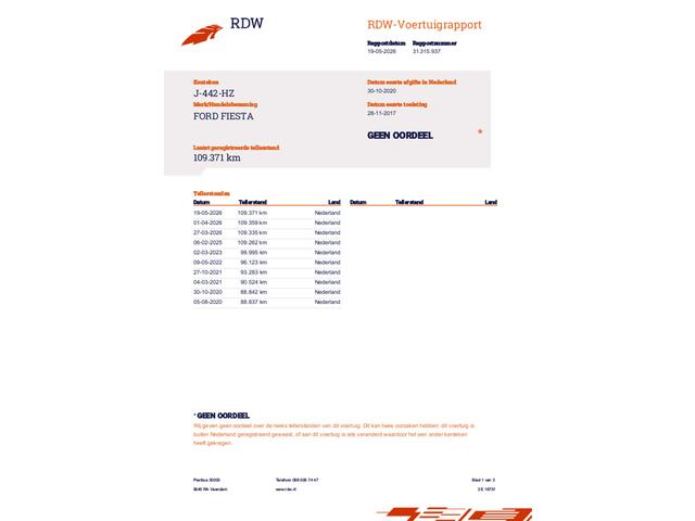 Ford Fiesta 1.0 EcoBoost ST-Line | Cruise control | Climate control | Pano/schuif dak |