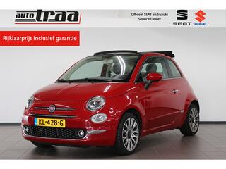 FIAT 500C 0.9 TwinAir Turbo Lounge / Cabrio / Navi. / Airco / 16 Inch / Bluetooth /