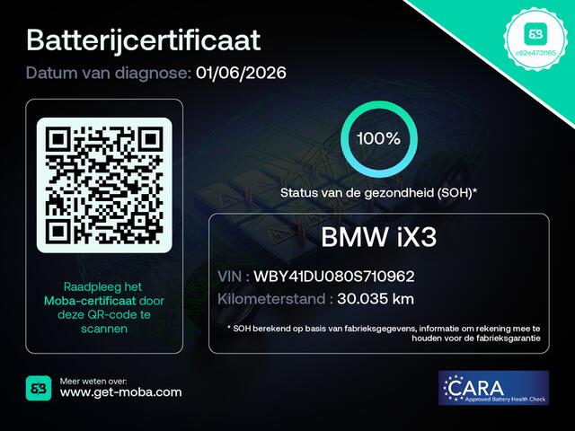 BMW X3 iX3 High Executive 80 kWh 286 PK, SOH 100 %, Panoramadak, Leder, Driving. Ass. Prof, Camera,