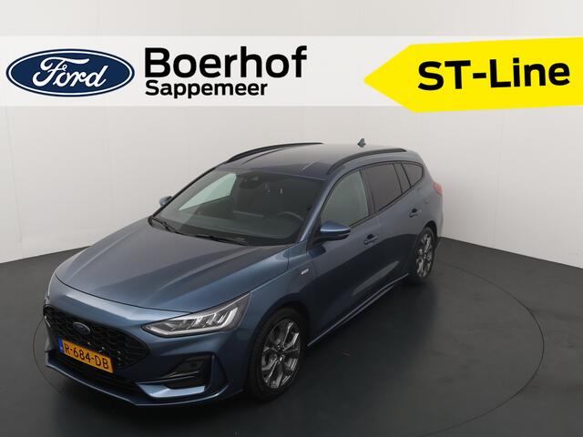 Ford Focus Wagon ST-Line Hybrid 125pk | SYNC 4 | All-Season | 100% Dealer onderhouden | LED | Clima | Cruise | Draadloos CarPlay |