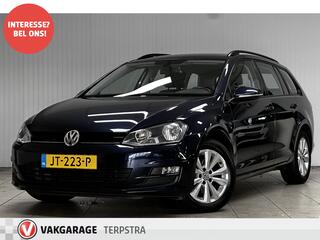 VOLKSWAGEN GOLF Variant 1.6 TDI Comfortline/ 16'' LMV/ DAB+/ Navi/ Clima/ Cruise/ Elek. pakket/ Isofix/ Bluetooth/ Armsteun/ Multi. LEDER. Stuur/ Mistl./ PDC V+A/ Dakrails/ Dagrijverl.