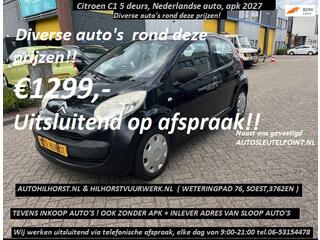 CITROEN C1 1.0-12V Diverse kleine auto's rond de prijzen / ook ruimere auto's op voorraad