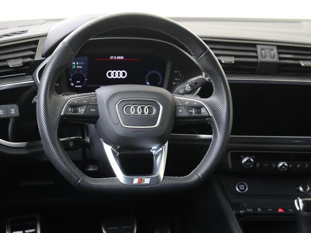Audi Q3 Sportback 45 TFSI e S Edition | SoH 96% | SONOS audio | 360 camera | Keyless | Dodehoek detectie | Navigatie Plus | Optiek zwart Plus | Cruise cont