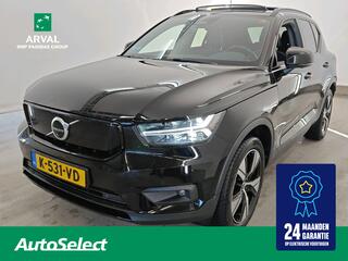 VOLVO XC40 78kWh 408pk Recharge P8 AWD R-Design | SOH 90% | Panoramadak | Trekhaak | Warmtepomp | Leder/Alcantara | Lounge | 19