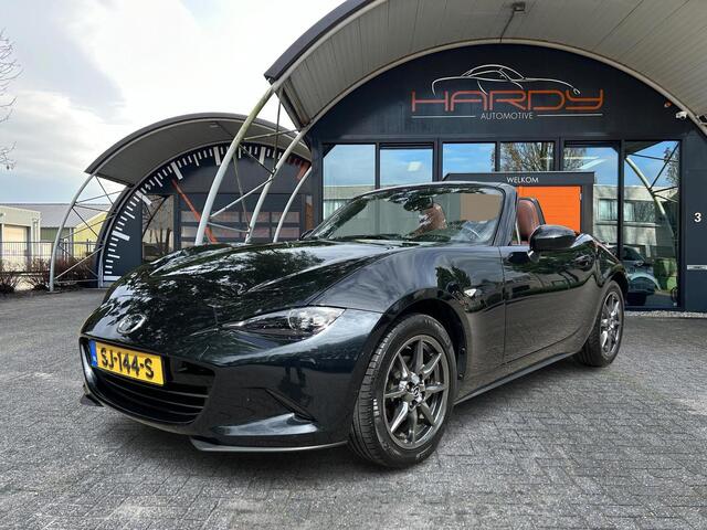 Mazda MX-5 1.5 SkyActiv-G 131 GT-M Zwart / Bruin Leder NL-Auto 100% Dealer Onderhouden