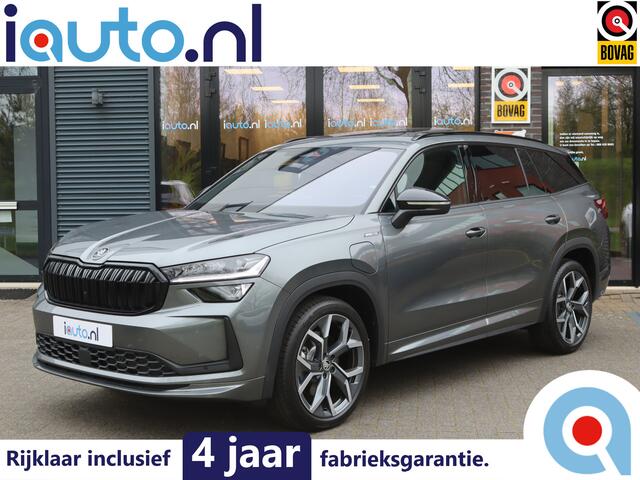 Skoda Kodiaq iV 1.5 TSI PHEV Sportline Pano/Matrix LED/ACC/Keyless/Camera/20/Elek. stoel+mem/Trekhaak wegkl.