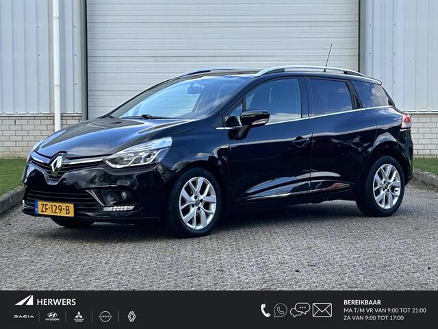 Renault Clio Estate 0.9 Limited / Navigatie / Lichtmetalen Velgen / 1e Eigenaar / Dealer Onderhouden / Parkeersensoren / Cruise Control / Airco / Trekhaak /