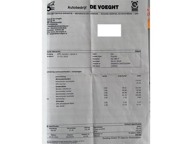 KIA Picanto 1.0 CVVT ComfortLine/5drs/Airco/USB/Zuinig & ¤24 per mnd