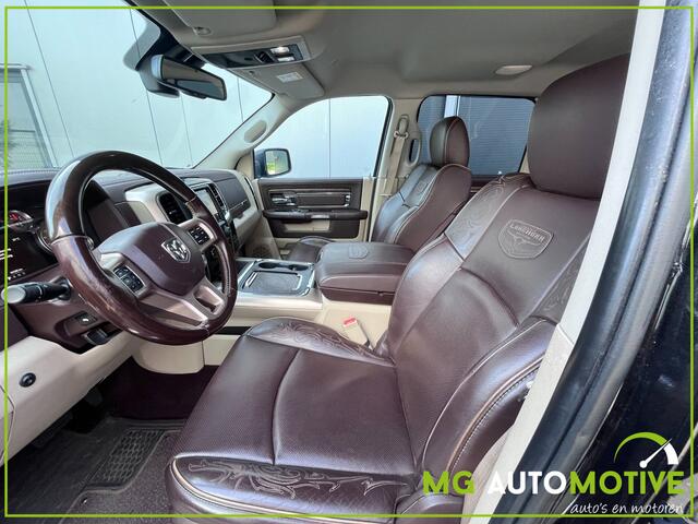 Dodge 1500 Ram 5.7 V8 4x4 Crew Cab Laramie Longhorn | Luchtvering | Stoelkoeling | Stoelverwarming | Prijs is EX