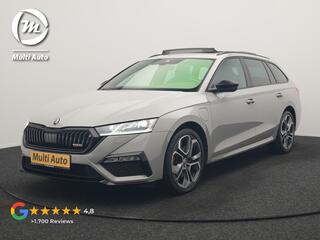 SKODA OCTAVIA Combi 1.4 TSI iV RS PHEV 245pk Dealer O.H. | Panodak | Adaptive Cruise | Camera | Sportstoelen Verwarmd | Sfeerverlichting | Apple Carplay | Crystal LED | Keyless | Navigatie | DAB | Virtual Cockpit | 19