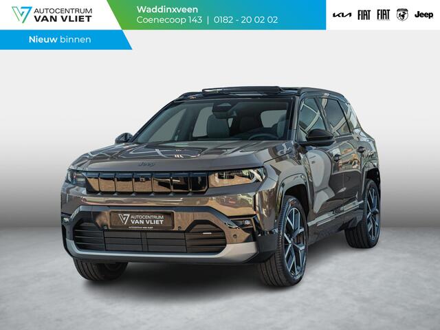 Jeep Compass First Edition 74 kWh | Direct leverbaar | Adapt. Cruise | Camera | Carplay | 20 | Elektr. A-Klep | Navi | Winter Pack | Schuif/Kanteldak | Pre