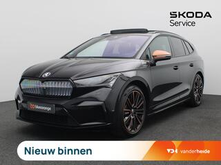 SKODA Enyaq iV 80 Founders Edition Black 204PK Aut. SOH 92,73%, Panoramadak, Trekhaak, Warmtepomp, 21