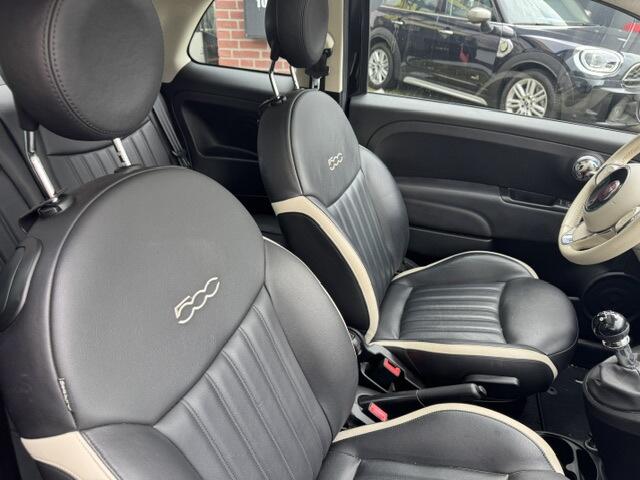Fiat 500 1.2 Lounge navi climate panoramadak leder 16