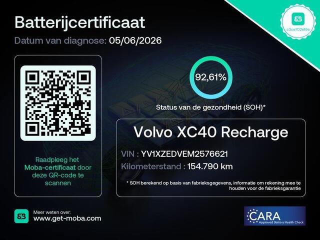 Volvo XC40 Recharge P8 AWD 408pk R-Design | SOH 93% | Half leder | Camera | Trekhaak