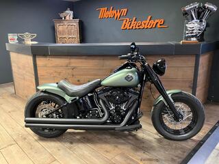 Harley Davidson FLS Softail Custom Denim Green Custom Re