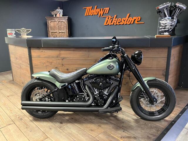 Harley Davidson FLS Softail Custom Denim Green Custom Re